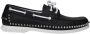 Christian Louboutin Zwarte leren instaploafers met studs - Thumbnail 1