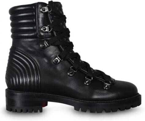 Christian Louboutin Zwarte Leren Mad Boot Verfijnde Stijl Zwart Dames