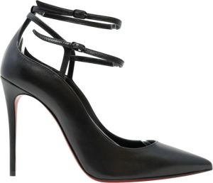 Christian Louboutin Zwarte Leren Pumps Conclusive 100 Stijl Zwart Dames
