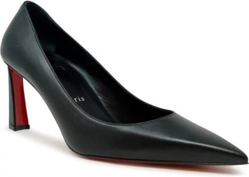 Christian Louboutin Zwarte Leren Pumps Condora 85 Black Dames