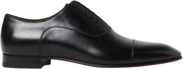 Christian Louboutin Zwarte Oxford Leren Brogue Schoenen