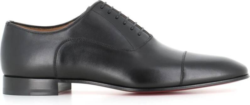 Christian Louboutin Zwarte Oxford Platte Schoenen Black Heren