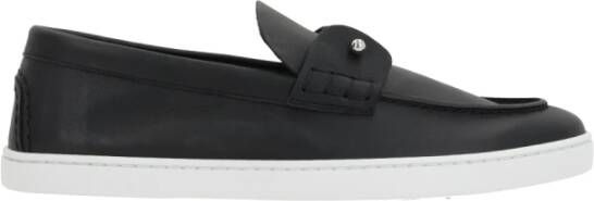 Christian Louboutin Zwarte platte schoenen gemaakt in Italië Black Heren