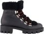 Christian Louboutin Zwarte Shearling Outdoor Laarzen - Thumbnail 1
