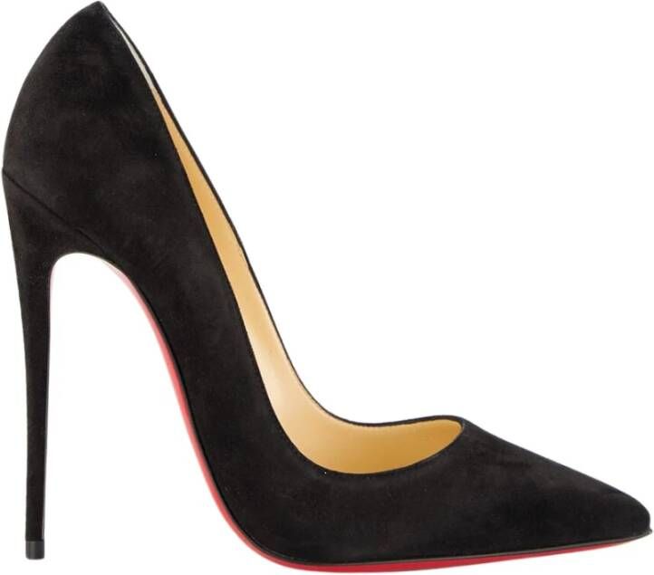 Christian Louboutin Zwarte Veau Velours Pumps So Kate
