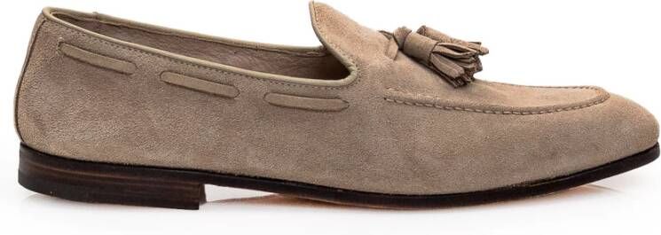 Church's Beige Suède Franje Mocassin Loafers