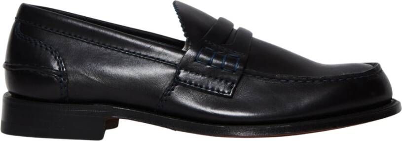 Church's Blauwe Leren Mocassin Pembrey Blue Heren