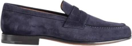 Church's Blauwe Suède Mocassin met Leren Zool - Foto 2