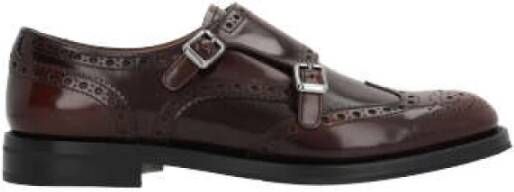 Church's Bruin Leren Monk Strap Brogues Brown Dames