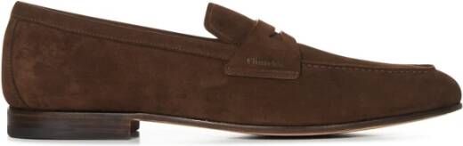 Church's Bruine Loafer Schoenen met Gegraveerd Logo Brown Heren