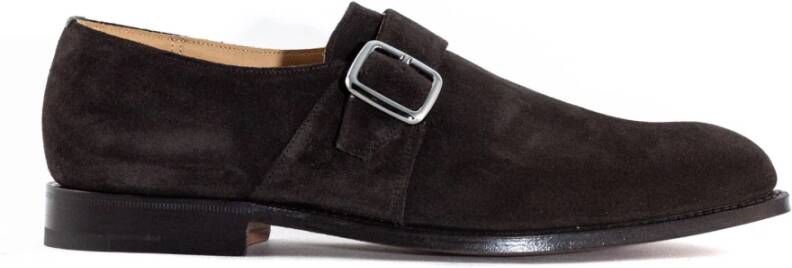 Church's Bruine Suède Monk Strap Schoenen