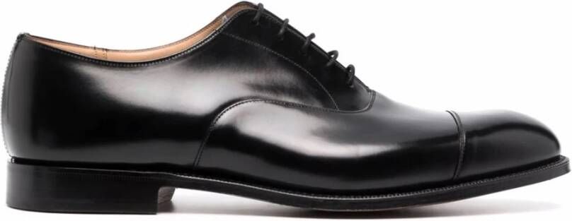 Church's Zwarte Leren Veterschoenen Black Heren