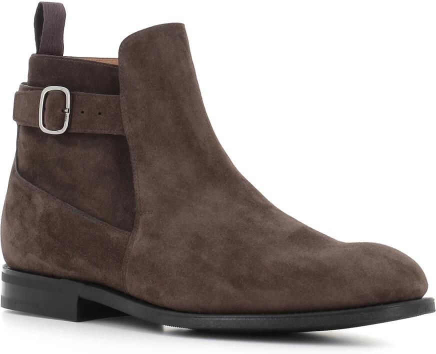 Church's Ebony Suède Gesp Enkellaars