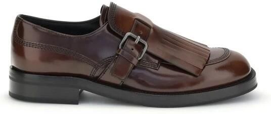 Church's Gefranjerde Veterschoenen met Blokhak