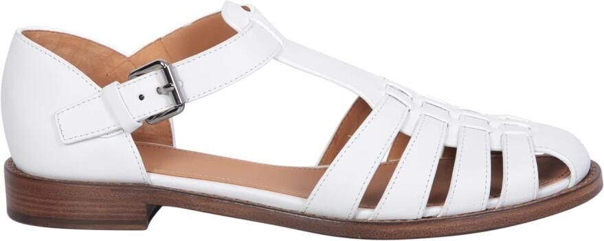 Church's Flat Sandals White Dames - Foto 2