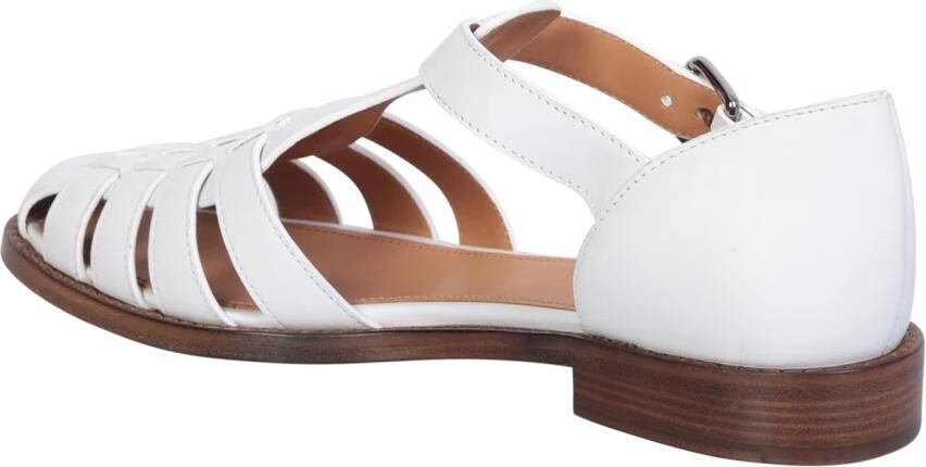 Church's Flat Sandals White Dames