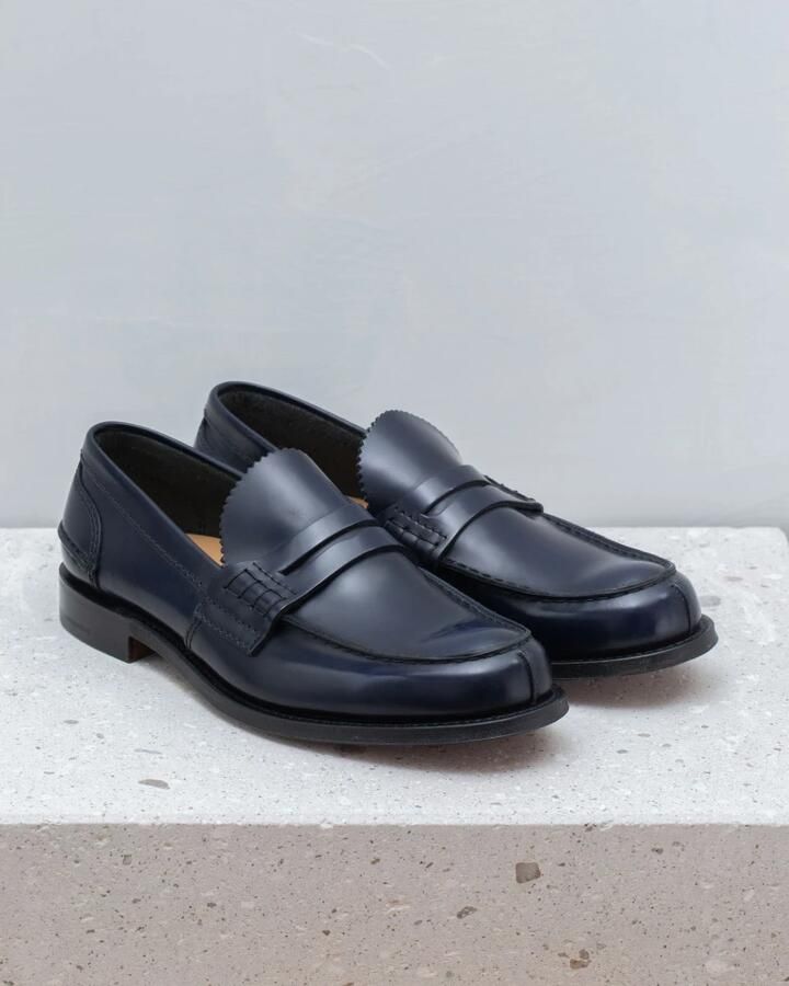 Church's Glanzend kalfsleren loafers Blue Heren - Foto 2