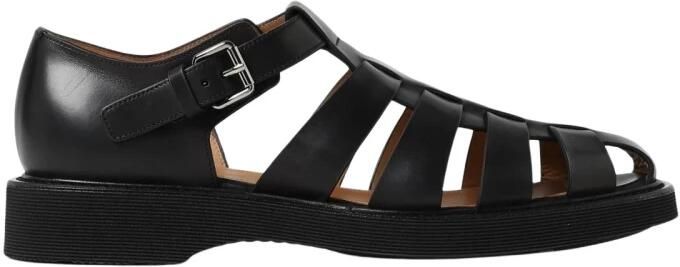 Church's Leather Caged Flat Sandals