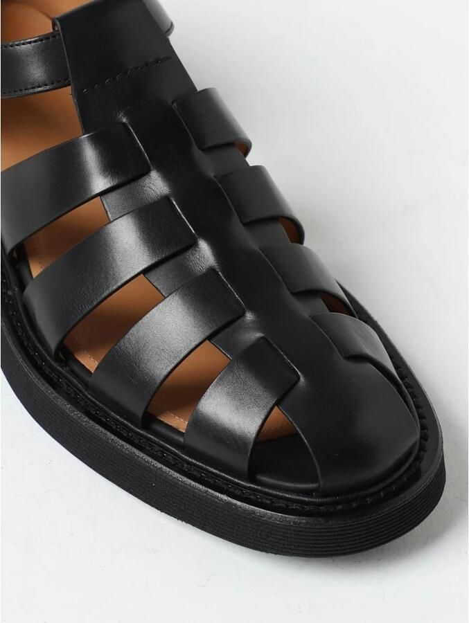 Church's Leather Caged Flat Sandals - Foto 2