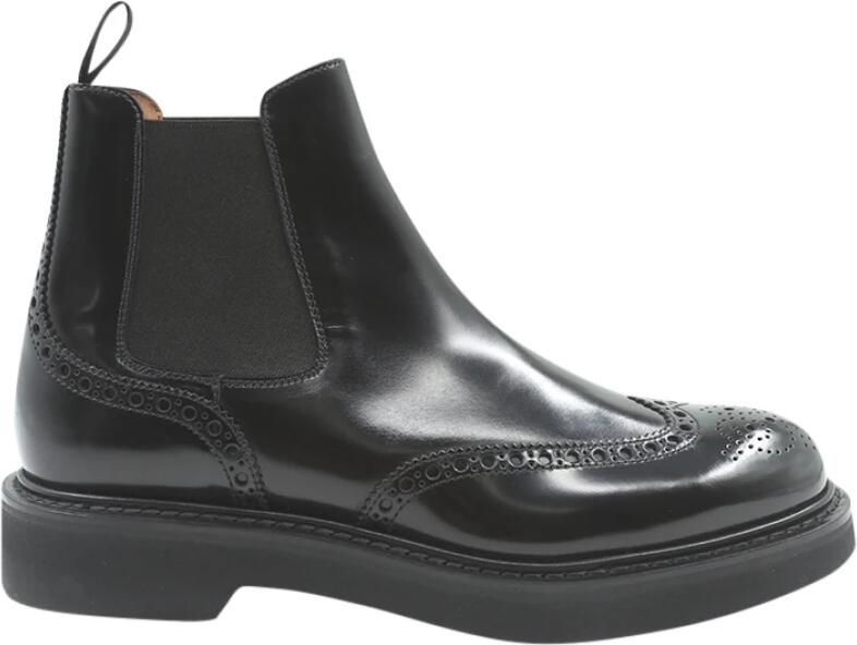 Church's Zwarte Chelsea Platte Schoenen Black Heren