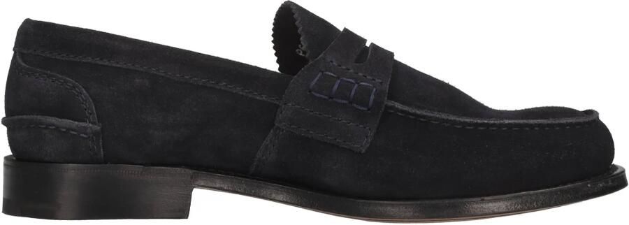 Church's Blauwe Suède Mocins Blue Heren - Foto 7