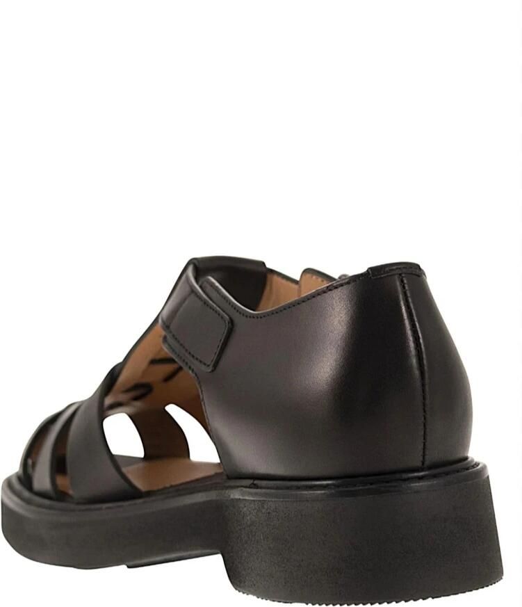 Church's Zwarte Sandalen met Uitgesneden Details - Foto 2