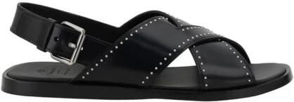 Church's Zwarte Leren Sandalen Elegante Stijl Black Dames