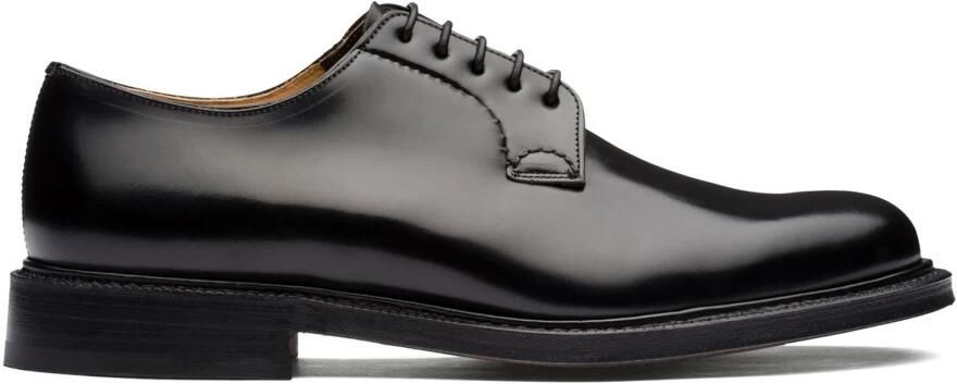 Church's Zwarte Derby Platte Schoenen
