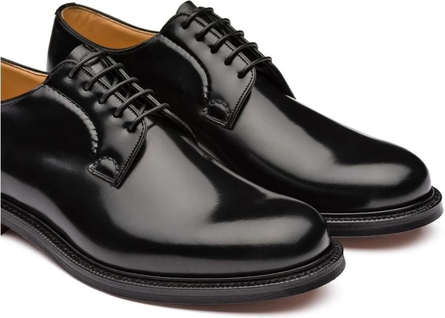 Church's Zwarte Derby Platte Schoenen - Foto 3
