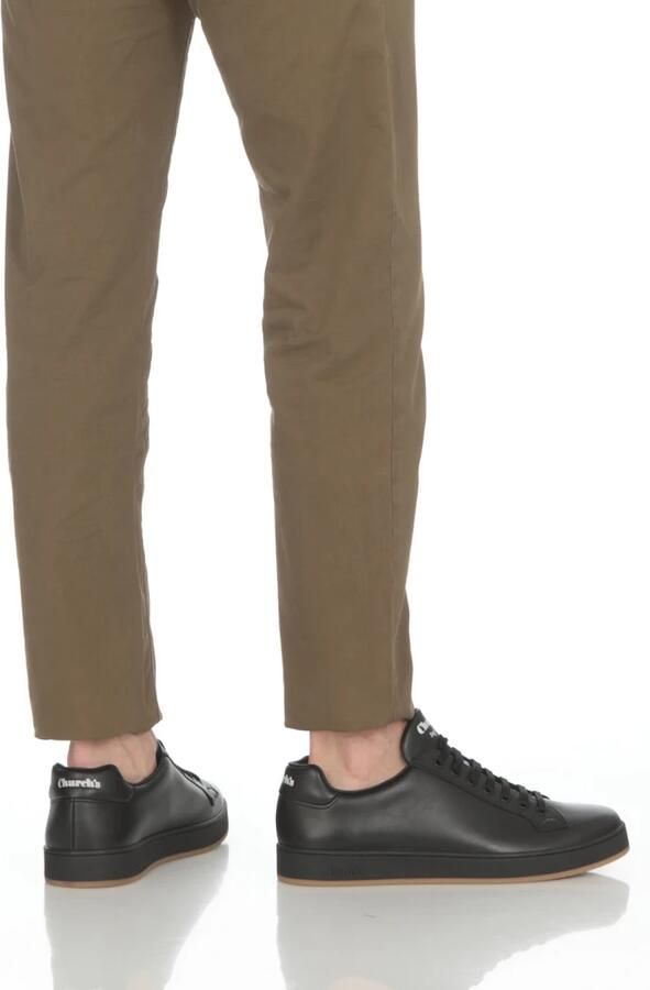 Church's Zwarte Leren Herensneakers Zwart Heren