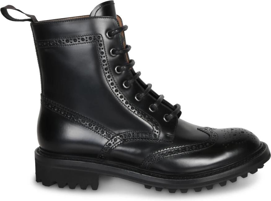 Church's Zwarte leren laars met brogue
