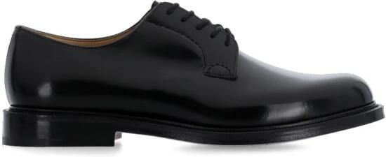 Church's Zwarte Leren Veterschoenen