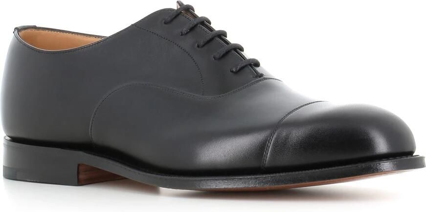 Church's Zwarte Oxford platte schoenen