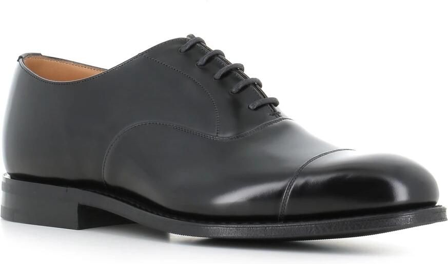 Church's Zwarte Oxford platte schoenen