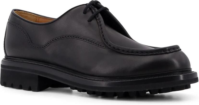 Church's Zwarte platte schoenen met rubberen zool