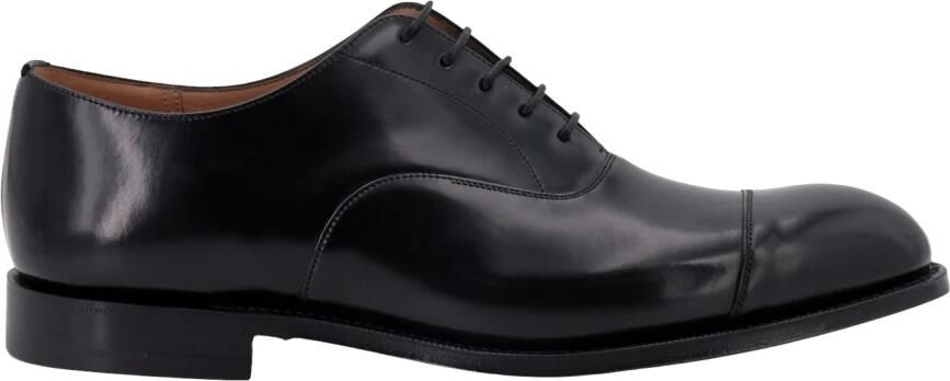 Church's Zwarte Oxford Schoenen met Glanzende Inzetstukken Black Heren - Foto 2