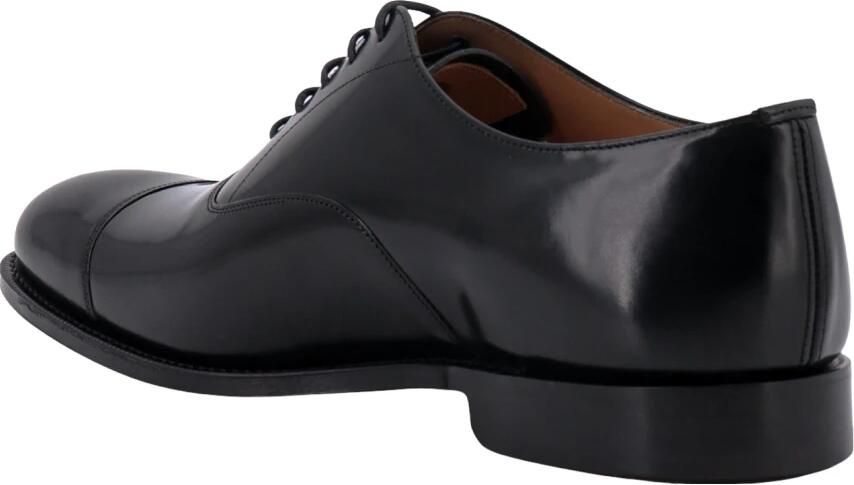 Church's Zwarte Oxford Schoenen met Glanzende Inzetstukken Black Heren