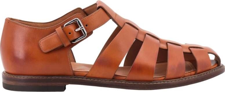 Church's Flat Sandals Bruin Heren