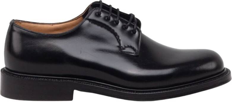 Church's Handgemaakte Leren Derby Schoenen Black Heren