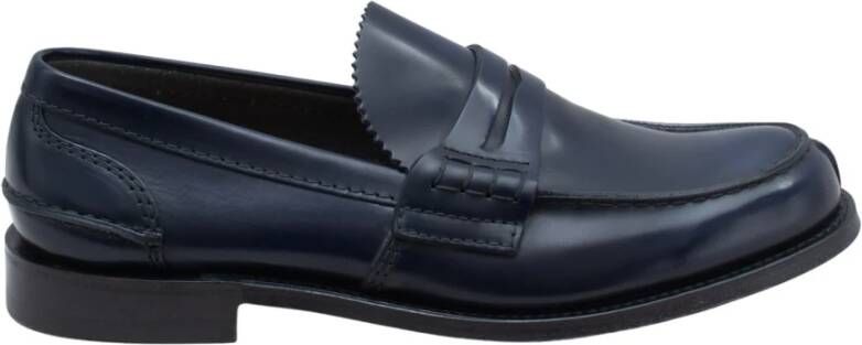 Church's Klassieke leren mocassin Blue Heren