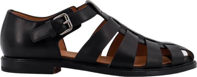 Church's Leren Sandalen met Enkelband Black Heren