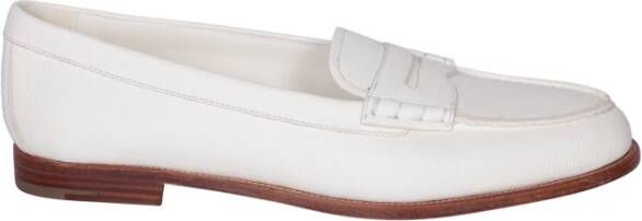 Church's Witte Leren Loafers voor Vrouwen White Dames