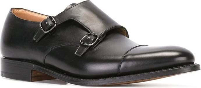 Church's Monk Strap Schoenen in Zwart Leer Black Heren