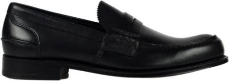 Church's Zwarte Leren Loafer met Versterkendeaad Mod. Pembrey Black Heren