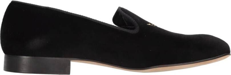Church's Zwarte Loafer Schoenen Elegant Kroon Borduurwerk Black Heren