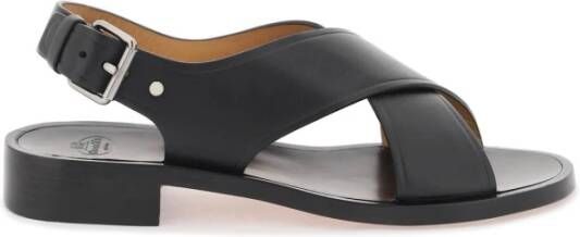 Church's Rhonda sandalen van gewaxt leer Black Dames