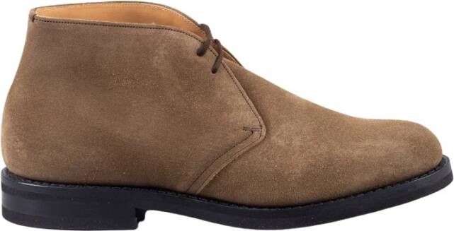 Church's Ryder 3 Suède Veterschoenen Beige Heren