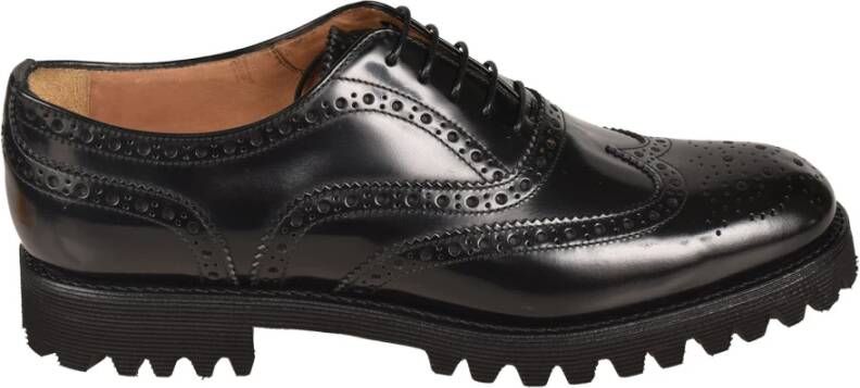 Church's Stijlvolle zwarte platte schoenen Black Dames