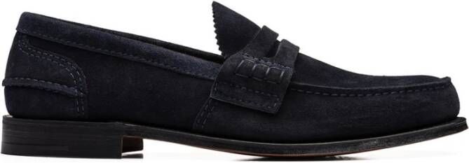 Church's Suede Loafers Blue Heren