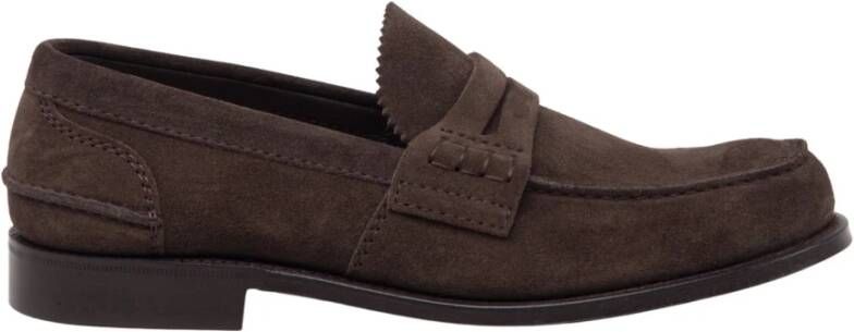 Church's Suede Pembrey Penny Loafer Brown Heren